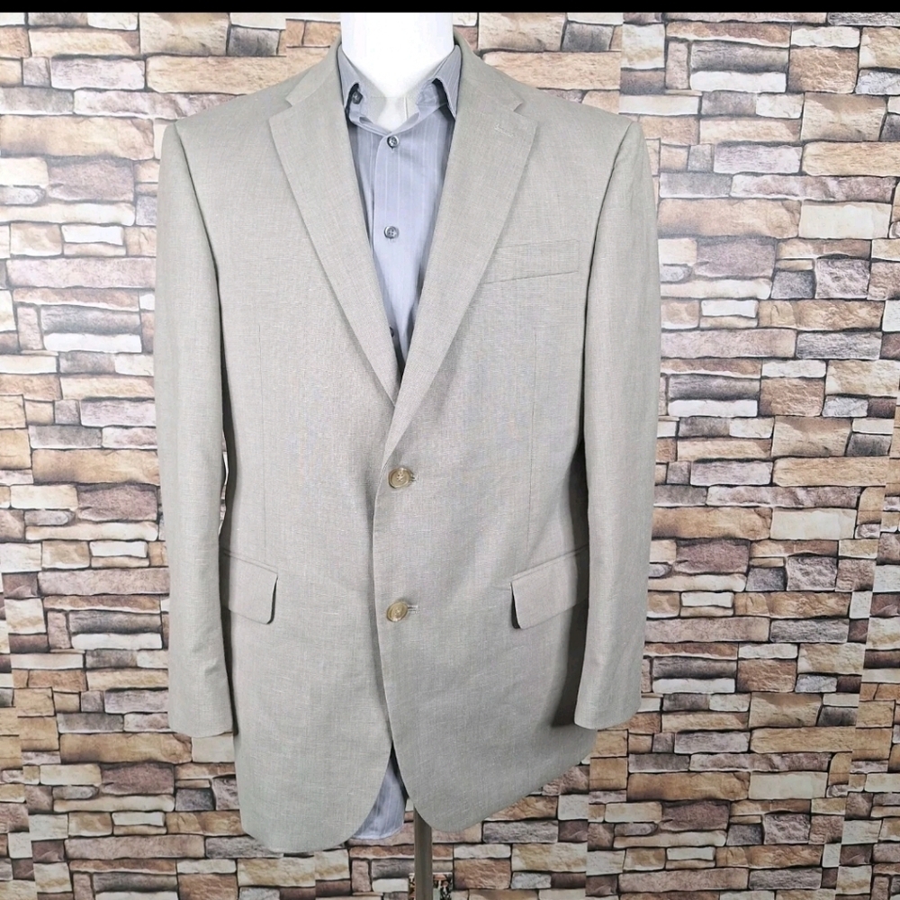 Men's Beige Sports Blazer - Axcess - Approximately 44R